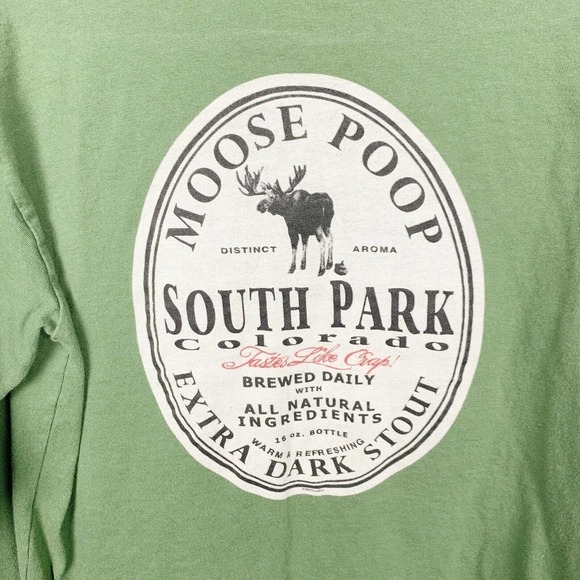 South Park Colorado Moose Poop Stout Long Sleeve Duck Company Tee T-Shirt Small - Picture 5 of 5